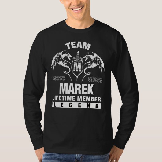 Team Marek Lifetime Member T-shirt (Voorkant)