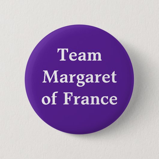 Team Margaret of France Ronde Button 5,7 Cm (Voorkant)