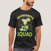 Team Margarita Glass Limoen Juice Margarita Squad T-shirt (Voorkant)