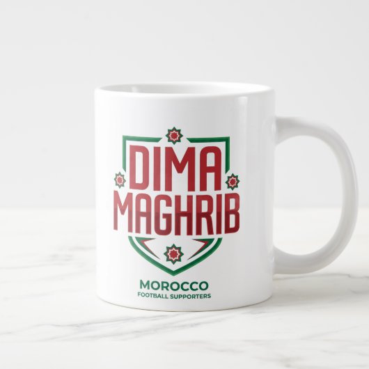 Team Marokko I Dima MAGHRIB Voetbal Fan Mok (Rechts)