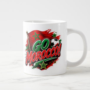 Team Marokko Ik ga naar MAROKKO Voetbal Fan Mok 