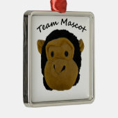 Team Mascot Metalen Ornament (Rechts)