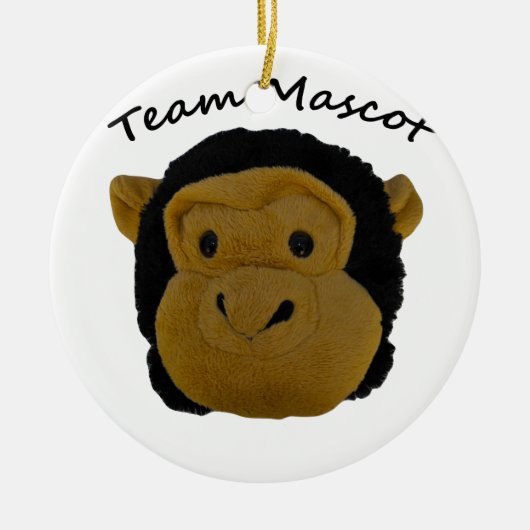Team Mascotte Keramisch Ornament (Voorkant)