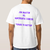 TEAM MASTIN Pancreas Cancer T-Shirts (Achterkant)