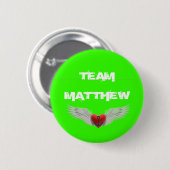 Team Matthew-hopknop Ronde Button 5,7 Cm (Voorkant /achterkant)