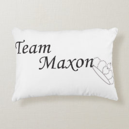 "Team Maxon" De selectie door Kiera Cass Pillow Accent Kussen