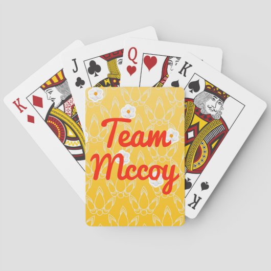 Team Mccoy Pokerkaarten (Achterkant)