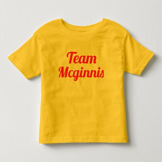 Team Mcginnis Kinder Shirts (Voorkant)