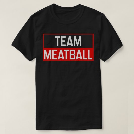 Team Meatball Funny Meatballen T-shirt (Design voorkant)