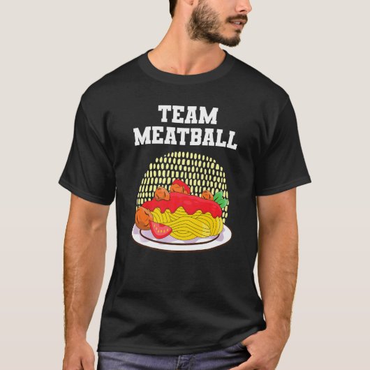 Team Meatball Spaghetti en gehaktballen T-shirt (Voorkant)