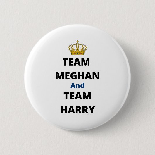 Team Meghan en Team Harry Ronde Button 5,7 Cm (Voorkant)