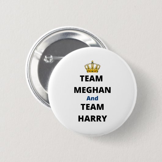 Team Meghan en Team Harry Ronde Button 5,7 Cm (Voorkant /achterkant)