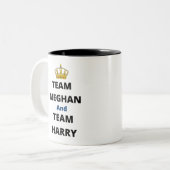 Team Meghan en Team Harry Tweekleurige Koffiemok (Voorkant links)