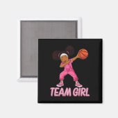 Team Meisje Bysketbyll Bbyll Speler  Magneet (Voorkant / Achterkant)