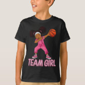 Team Meisje Bysketbyll Speler T-shirt (Voorkant)