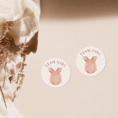 Team Meisje Geslacht Onthullen Partij Stemming Sti Ronde Sticker