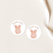 Team Meisje Geslacht Onthullen Partij Stemming Sti Ronde Sticker