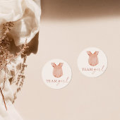 Team Meisje Geslacht Onthullen Partij Stemming Sti Ronde Sticker