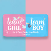Team Meisje Jongen Roze Blauw Geslacht Onthullen P Spandoek