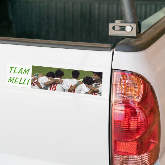 Team Melli. Bumpersticker (Op Truck)