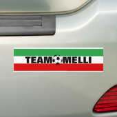 Team Melli ... Bumpersticker (Op auto)