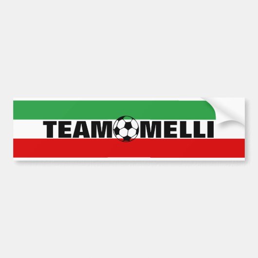 Team Melli ... Bumpersticker (Voorkant)