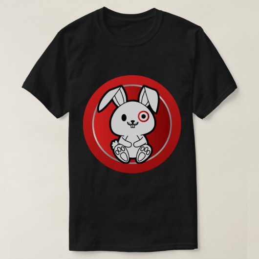 Team Member Bullseye Rabbit Funny T-shirt (Design voorkant)