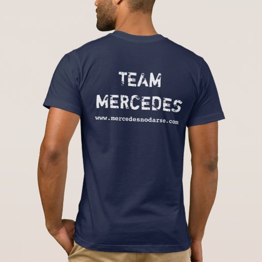 Team Mercedes Mannen Jersey Shirt (Achterkant)