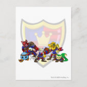 Team Meridell Group Briefkaart (Voorkant)