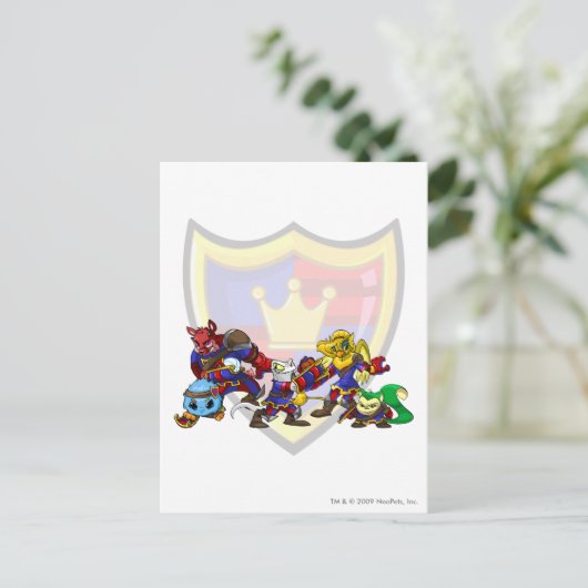 Team Meridell Group Briefkaart (Staand voorkant)