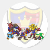 Team Meridell Group Ronde Sticker (Voorkant)