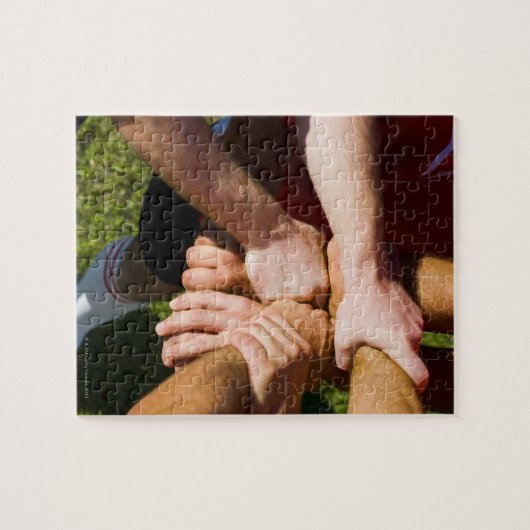 Team met wapens legpuzzel (Horizontaal)