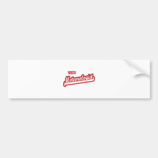 Team Meteoroloog Bumpersticker (Voorkant)