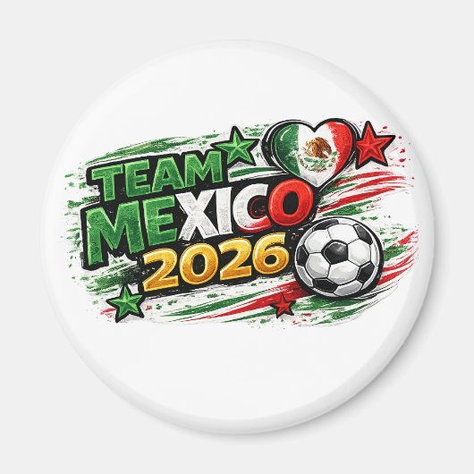 TEAM MEXICO 2026 | Mexicaanse trots voetb Magneet (Voorkant)