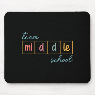 Team middensbouw squad midden school leraar muismat