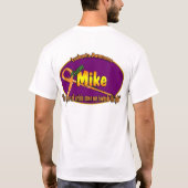 Team Mike Logo Paars Oval T-shirt (Achterkant)