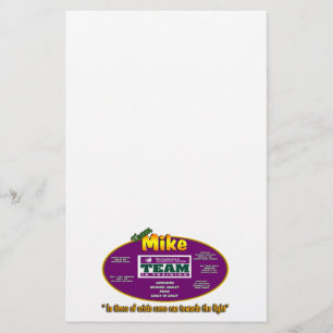 Team Mike stationery Briefpapier