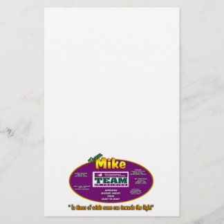 Team Mike stationery Briefpapier
