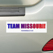 Team Missouri Proud. Bumpersticker (Op auto)
