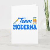 Team Moderna Funny Vaccine Kaart (Voorkant)