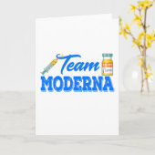 Team Moderna Funny Vaccine Kaart (Gele Bloem)