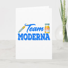 Team Moderna Funny Vaccine Kaart