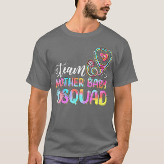 Team Moeder Baby Squad Moeder Baby Verpleegkundige T-shirt