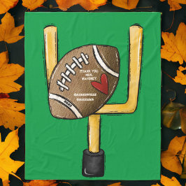 Team Moeder Schattige Gepersonaliseerd Football Gi Fleece Deken