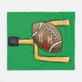 Team Moeder Schattige Gepersonaliseerd Football Gi Fleece Deken (Voorkant (Horizontaal))