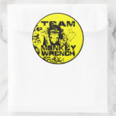 Team Monkey Wrench Ronde Sticker (Tas)