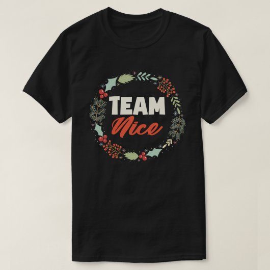 Team Mooie grappige kerstcadeaus voor paren T-shirt (Design voorkant)