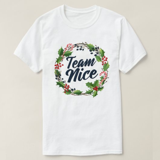 Team Mooie grappige kerstcadeaus voor paren T-shirt (Design voorkant)