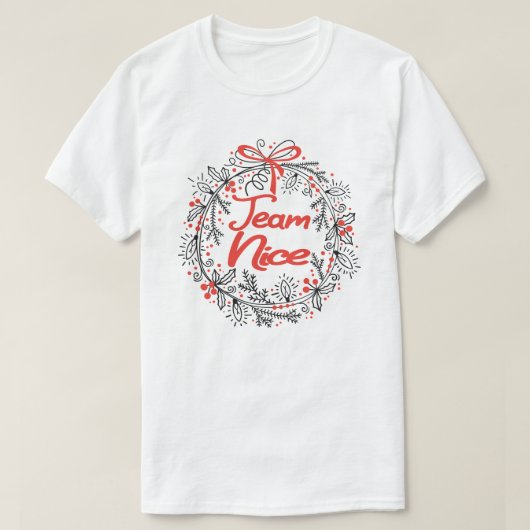 Team Mooie grappige kerstcadeaus voor paren T-shirt (Design voorkant)