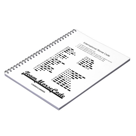 Team Morse Code (Communicatie Stippen en streepjes Notitieboek (Linkerzijde)